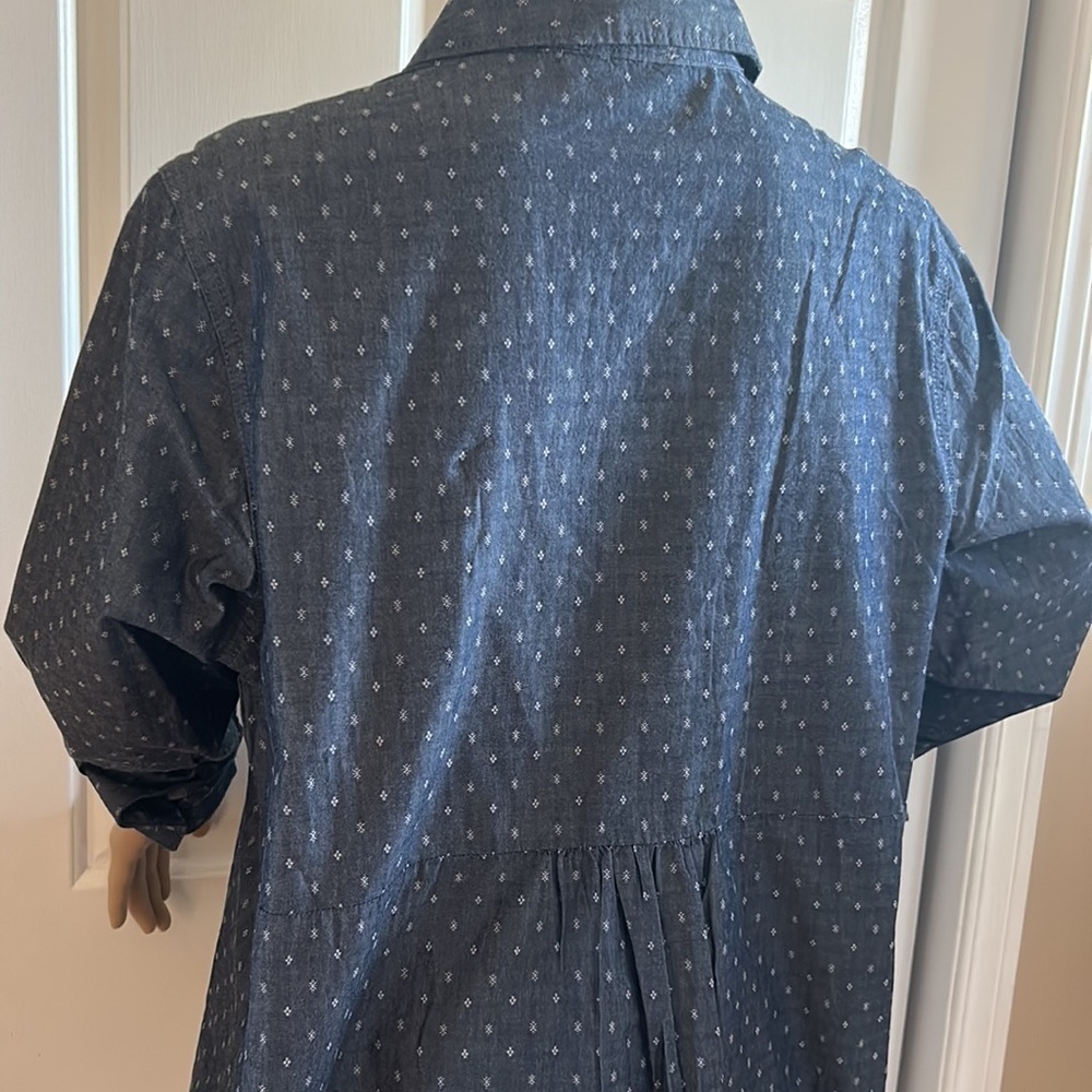 LEE, Riders by LEE Large Chambray long sleeve blue jean type shirt,country vibe - Picture 5 of 9